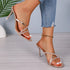 'Betony' Strapless Slip-On Stiletto Heels - Celes Fashion